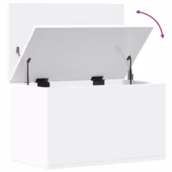vidaXL Storage Box Toy Box Blanket Box Storage Chest White Engineered Wood - Additional view 7