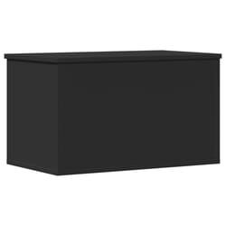 vidaXL Storage Box Toy Box Blanket Box Storage Chest Black Engineered Wood