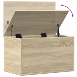 vidaXL Storage Box Blanket Box Toy Storage Chest Sonoma Oak Engineered Wood - Additional view 7
