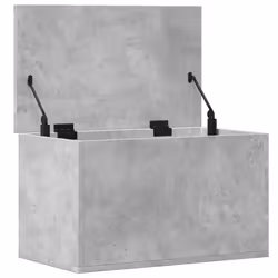 vidaXL Storage Box Blanket Box Storage Chest Concrete Grey Engineered Wood - Additional view 6