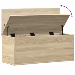 vidaXL Storage Box Blanket Box Toy Storage Chest Sonoma Oak Engineered Wood - Additional view 7