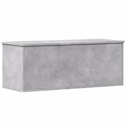 vidaXL Storage Box Blanket Box Storage Chest Concrete Grey Engineered Wood