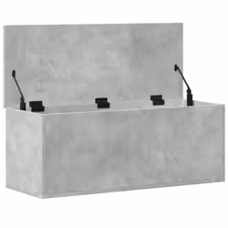 vidaXL Storage Box Blanket Box Storage Chest Concrete Grey Engineered Wood - Additional view 6