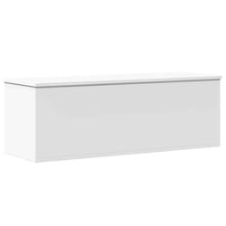vidaXL Storage Box Toy Box Blanket Box Storage Chest White Engineered Wood