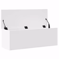 vidaXL Storage Box Toy Box Blanket Box Storage Chest White Engineered Wood - Additional view 5