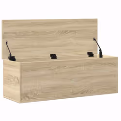 vidaXL Storage Box Blanket Box Toy Storage Chest Sonoma Oak Engineered Wood - Additional view 6