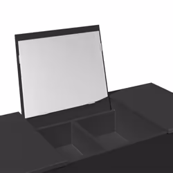 vidaXL Dressing Table with Mirror Cosmetic Table Makeup Table Vanity Desk - black - Additional view 7