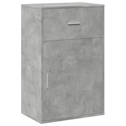 vidaXL Storage Cabinet Side Cabinet Sideboard Storage Cupboard Engineered Wood - concrete grey