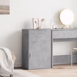 vidaXL Storage Cabinet Side Cabinet Sideboard Storage Cupboard Engineered Wood - concrete grey