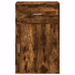 vidaXL Storage Cabinet Side Cabinet Sideboard Storage Cupboard Engineered Wood - smoked oak - Additional view 4
