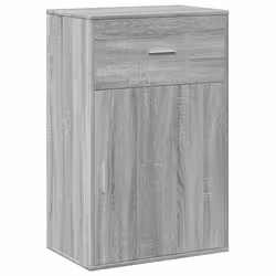 vidaXL Storage Cabinet Side Cabinet Sideboard Storage Cupboard Engineered Wood - grey sonoma