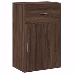 vidaXL Storage Cabinet Side Cabinet Sideboard Storage Cupboard Engineered Wood - brown oak