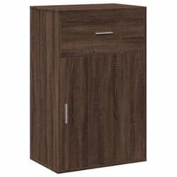 vidaXL Storage Cabinet Side Cabinet Sideboard Storage Cupboard Engineered Wood - brown oak