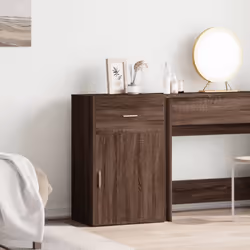 vidaXL Storage Cabinet Side Cabinet Sideboard Storage Cupboard Engineered Wood - brown oak
