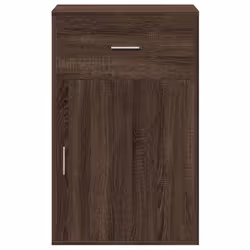 vidaXL Storage Cabinet Side Cabinet Sideboard Storage Cupboard Engineered Wood - brown oak - Additional view 4