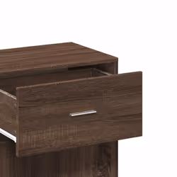 vidaXL Storage Cabinet Side Cabinet Sideboard Storage Cupboard Engineered Wood - brown oak - Additional view 8