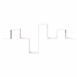 vidaXL Wall Shelf Floating Shelf Wall Storage Rack Book Shelf Engineered Wood - white - Additional view 4