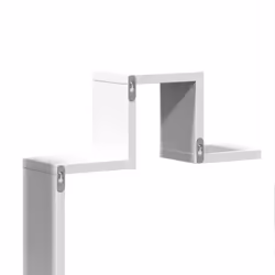 vidaXL Wall Shelf Floating Shelf Wall Storage Rack Book Shelf Engineered Wood - white - Additional view 7