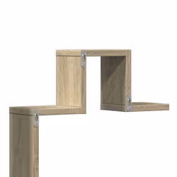 vidaXL Wall Shelf Floating Shelf Wall Storage Rack Book Shelf Engineered Wood - sonoma oak - Additional view 7