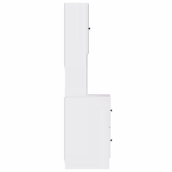 vidaXL Kitchen Cabinet Storage Unit Sideboard Tall Cupboard Engineered Wood - white, 35 x 50 x 180 cm - Additional view 4