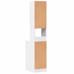vidaXL Kitchen Cabinet Storage Unit Sideboard Tall Cupboard Engineered Wood - white, 35 x 50 x 180 cm - Additional view 5