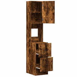 vidaXL Kitchen Cabinet Storage Sideboard Cupboard Smoked Oak Engineered Wood - Additional view 6