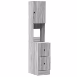 vidaXL Kitchen Cabinet Storage Sideboard Cupboard Grey Sonoma Engineered Wood