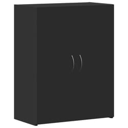 vidaXL File Cabinet Office File Storage Filing Cabinet Black Engineered Wood