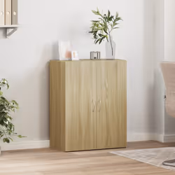 vidaXL File Cabinet File Storage Filing Cabinet Sonoma Oak Engineered Wood