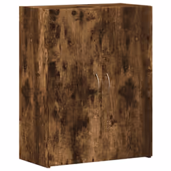 vidaXL File Cabinet File Storage Filing Cabinet Smoked Oak Engineered Wood
