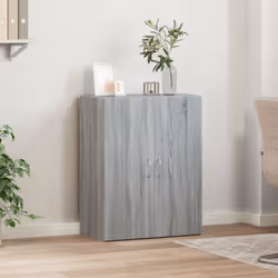 vidaXL File Cabinet File Storage Filing Cabinet Grey Sonoma Engineered Wood