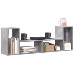 vidaXL TV Cabinets TV Stand TV Unit Entertainment Centre 2 pcs Engineered Wood - concrete grey, 75x30x50 cm - Additional view 4