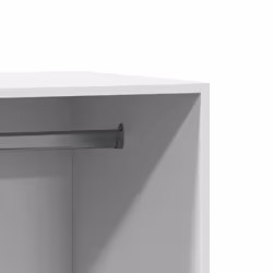 vidaXL Wardrobe Organiser Bedroom Closet Clothes Storage Shelf Engineered Wood - white, 48x41x102 cm - Additional view 6