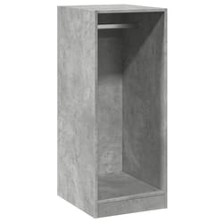 vidaXL Wardrobe Organiser Bedroom Closet Clothes Storage Shelf Engineered Wood - concrete grey, 48x41x102 cm