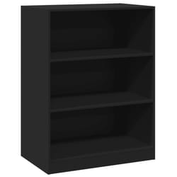 vidaXL Wardrobe Organiser Bedroom Closet Clothes Storage Shelf Engineered Wood - black, 77x48x102 cm/20 kg