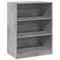 vidaXL Wardrobe Organiser Bedroom Closet Clothes Storage Shelf Engineered Wood - concrete grey, 77x48x102 cm/20 kg