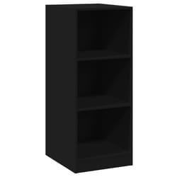 vidaXL Wardrobe Organiser Bedroom Closet Clothes Storage Shelf Engineered Wood - black, 48x41x102 cm/10 kg