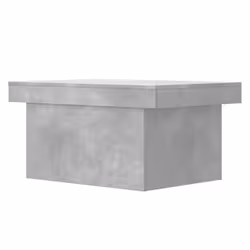 vidaXL Coffee Table Hallway End Table Side Table Concrete Grey Engineered Wood - Additional view 6