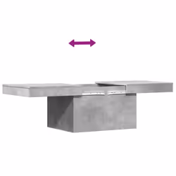 vidaXL Coffee Table Hallway End Table Side Table Concrete Grey Engineered Wood - Additional view 8