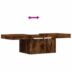 vidaXL Coffee Table Hallway End Table Side Table Smoked Oak Engineered Wood - Additional view 8