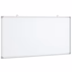 vidaXL Magnetic Whiteboard Dry Erase White Board Wall Writing Board Aluminium - 60 x 30 x 1.7 cm