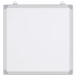 vidaXL Magnetic Whiteboard Dry Erase White Board Wall Writing Board Aluminium - 40 x 40 x 1.7 cm