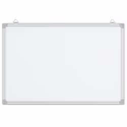 vidaXL Magnetic Whiteboard Dry Erase White Board Wall Writing Board Aluminium - 60 x 40 x 1.7 cm