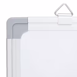 vidaXL Magnetic Whiteboard Dry Erase White Board Wall Writing Board Aluminium - 60 x 40 x 1.7 cm - Additional view 4