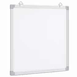 vidaXL Magnetic Whiteboard Dry Erase White Board Wall Writing Board Aluminium - 60 x 60 x 1.7 cm
