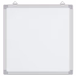 vidaXL Magnetic Whiteboard Dry Erase White Board Wall Writing Board Aluminium - 60 x 60 x 1.7 cm