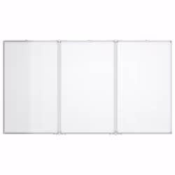 vidaXL Magnetic Whiteboard Foldable Writing Dry Erase White Board Aluminium - 120 x 100 x 1.7 cm