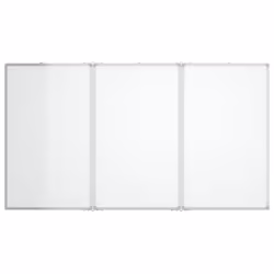 vidaXL Magnetic Whiteboard Foldable Writing Dry Erase White Board Aluminium - 150 x 100 x 1.7 cm - Additional view 2