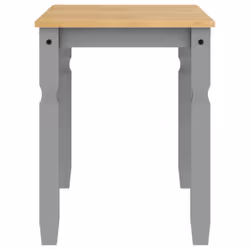 vidaXL Dining Table Dining Room Kitchen Dinner Table Grey Solid Wood Pine - Additional view 4
