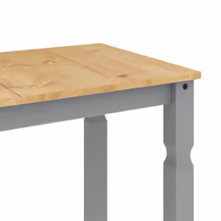 vidaXL Dining Table Dining Room Kitchen Dinner Table Grey Solid Wood Pine - Additional view 6
